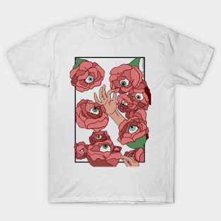 Flowers with eyeballs T-Shirt